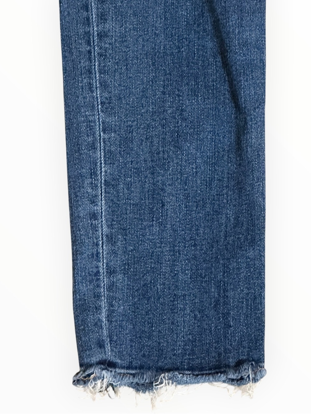RAG & BONE Skinny Slim Distressed Blue Jeans 28 Raw Hem Ankle Crop Low Mid Rise - Picture 4 of 7